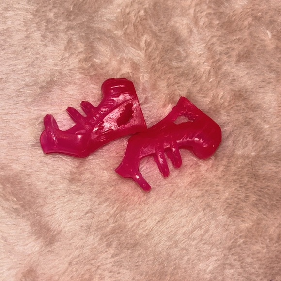 Monster High Draculara Electrified Hot Pink Doll Shoes Platform Heels - Picture 4 of 4